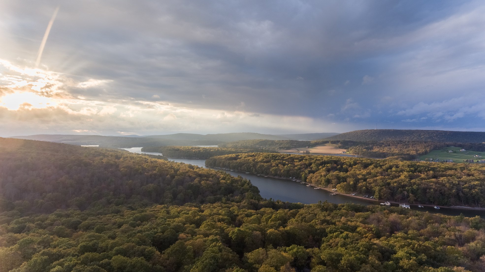 North Glade Cove - Early Fall Storm Sunset